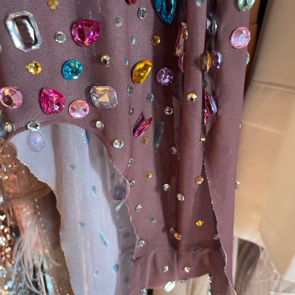 Multicolor Rhinestone Embellished Bodysuit - Picture 5 of 7